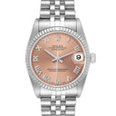 Rolex Datejust 31 Salmon Roman Dial 78274 Stainless Steel & White Gold Jubilee Watch 2000