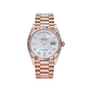 Rolex Day Date 36MM 128235-0029 Rose Gold with Mother of Pearl Diamond Dial Watch 2024