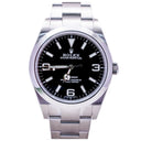 Rolex Explorer 39mm  214270 Oyster Stainless Steel Watch Black Dial 2016
