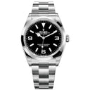 Rolex Explorer 36mm 124270 Stainless Steel Watch Black Arabic & Index Dial 2023