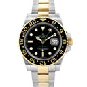 Rolex GMT-Master II 40mm 116713LN Oyster Stainless Steel & Yellow Gold Watch Black Dial 2012