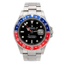 Rolex GMT-Master II "Pepsi" 40mm Oyster 16710 Stainless Steel Watch Black Dial 2011