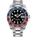 Rolex GMT-Master II Pepsi Bezel 116719BLRO Oyster White Gold Men's Watch Black Dial 2018