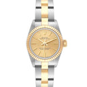 Rolex Oyster Perpretual 26mm 67193 Stainless Steel & Yellow Gold Watch Champagne Index Dial