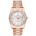 Rolex President Day Date 18k Rose Gold 36mm 118235 Diamond Dial Watch 2001