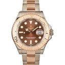 Rolex Yacht-Master 116621 Stainless Steel Rose Gold Chocolate Dial Watch 2017