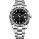 Rolex Datejust Oyster 41mm 126334 Stainless Steel Watch Black Diamond Dial 2022