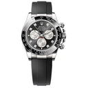 Rolex Daytona Oysterflex 126519LN-0004 40mm White Gold with Black Diamond Dial Watch 2024