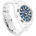 Rolex Sky-Dweller 42mm Oyster 326934 Stainless Steel & White Gold Watch Blue Dial Never Worn