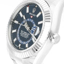 Rolex Sky-Dweller 42mm Oyster 326934 Stainless Steel & White Gold Watch Blue Dial Never Worn