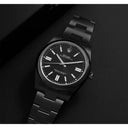 Rolex Oyster Perpetual Black Dial Black PVD/DLC Coated Steel Watch 114300