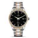 Tudor Style 38mm M12703-0003 Stainless Steel & Yellow Gold Watch Black Index Dial 2024