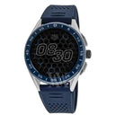 Tag Heuer Connected SBG8A11.BT6220 45mm Stainless Steel With Blue Rubber Watch Black Dial 2024