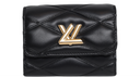 Louis Vuitton - Malletage Black Quilted Leather Compact Wallet (Pre-Owned)