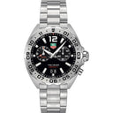 Tag Heuer WAZ111A.BA0875 Formula 1 Alarm Men's Watch 41 mm Steel Case Black Dial Steel Bracelet 2024