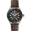 Tag  Autavia Heuer Automatic Men's Watch Steel Case WBE5114.FC8266 Black Dial Leather Strap Watch 2024