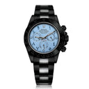 Rolex Oyster Perpetual Cosmograph Daytona Ice Blue Dial Black PVD/DLC Coated Watch 116523