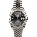 Rolex Datejust 41mm 126334-0014 Jubilee Stainless Steel Watch Slate Index Dial