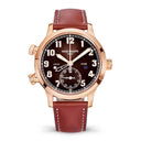 Patek Philippe Travel Time 7234R-001 Rose Gold with Brown Calf Skin Leather Watch 2024