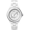 Chanel J12 H6186 White Ceramic & Stainless Steel Watch White Dial 2024