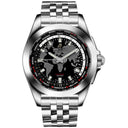 Breitling Galactic Unitime WB3510U4/BD94/375A Stainless Steel with Black Dial Watch 
