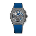 Zenith 97.9001.9004/81.R946 Defy El Primero Ultrablue Grey Titanium with Blue Rubber Watch 2024