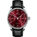 IWC Portugieser IW500714 7 Day Power Reserve Stainless Steel Black Alligator Leather Watch 2024