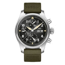IWC Pilot Spitfire Chronograph IW387901 Stainless Steel 41mm Green Fabric Black Dial 2024 Watch