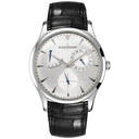 Jaeger-LeCoultre Master Ultra Thin Réserve de Marche 1378420 Stainless Steel Black Leather  Silver Dial 2024