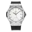 Hublot Classic Fusion 511.NX.2611.RX Titanium Case Black Rubber Silver Dial Watch 2024