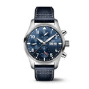 IWC Pilot’s Chronograph Stainless Steel Blue Leather Blue Dial IW388101 Watch 2024
