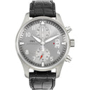 IWC Pilot Spitfire IW387809 Stainless Steel with Black Alligator Leather Watch