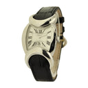 Chopard Carissima White Dial 129333/1001 White Gold with Black Alligator Leather Strap Watch 2024