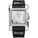 Chopard Happy Sport 288448/2001 Stainless Steel with Black Leather Watch MOP Roman Dial 2024