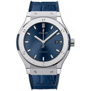Hublot Classic Fusion 542.NX.7170.LR Titanium 42mm Blue Rubber Watch 2024