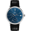 IWC Portofino Hand-Wound IW510106 Stainless Steel 45mm Black Leather Blue Dial Watch 2024