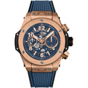 Hublot Big Bang Unico 421.OX.5180.RX Blue Rubber Watch 18kt Rose Gold 2024