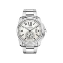 Cartier Calibre de Cartier White Roman Dial Stainless Steel W7100015
