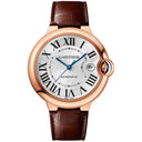 Cartier Ballon Bleu RG/ Brown Croc WGBB0035 Silver Dial Watch 2024