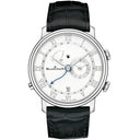 Blancpain Villeret Reveil 6640-1127-55B Stainless Steel with Black Crocodile Leather Watch