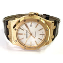Audemars Piguet Royal Oak Silver Dial 41mm 15400OR.OO.D088CR.01 Rose Gold Brown Leather Watch 2012