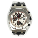 Audemars Piguet Royal Oak Offshore White Dial 42mm 26170ST.OO.D101CR.02 Stainless Steel Black Leather Watch 2013