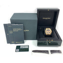 MINT Audemars Piguet Royal Oak Chronograph 26331OR.OO.D821CR.01 Brown Dial Rose Gold With Black Rubber Watch 2019