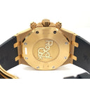 MINT Audemars Piguet Royal Oak Chronograph 26331OR.OO.D821CR.01 Brown Dial Rose Gold With Black Rubber Watch 2019