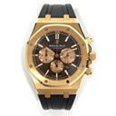MINT Audemars Piguet Royal Oak Chronograph 26331OR.OO.D821CR.01 Brown Dial Rose Gold With Black Rubber Watch 2019