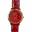 Chopard Classic 36mm 163154-5208 Rose Gold With Red Leather Watch Red Dial