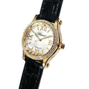 Chopard Happy Sport Black 274893-5002 Rose Gold with Black Leather Watch