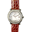 Chopard Happy Sport 278475-3037 Stainless Steel With Brown Leather Watch White Roman Dial
