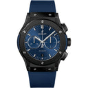 Hublot Classic Fusion Chronograph 541.CM.7170.RX Ceramic With Blue Rubber Watch Blue Index Dial