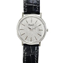 Piaget Altiplano 34mm G0A36128 White Gold with Black Crocodile Leather Watch Pave Diamond Dial 2018